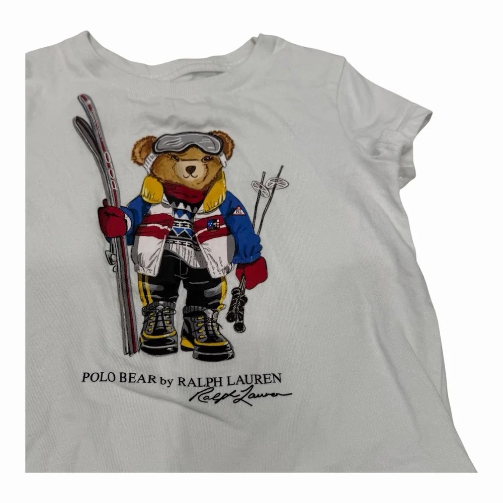 Polo Ralph Lauren Baby T Shirt Bear Logo Size 2T